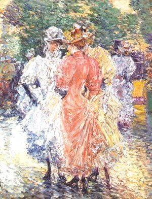 Frederick Childe Hassam - Conversation on the Avenue
