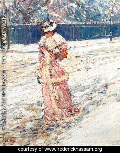 Frederick Childe Hassam - Lady in Pink
