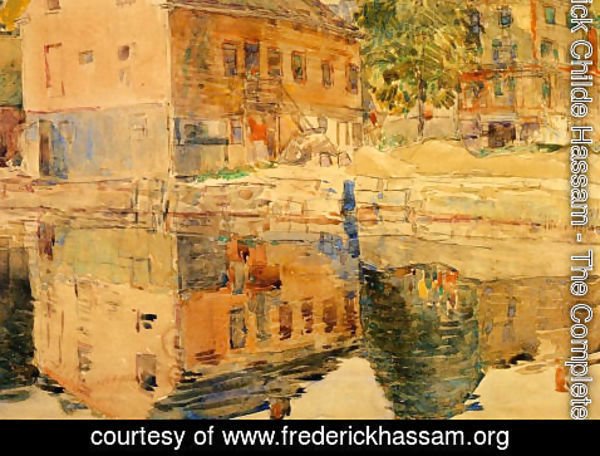 Frederick Childe Hassam - The Mirror, Cos Cob, Connecticut