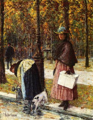 Frederick Childe Hassam - Evening, Champs-Elysees