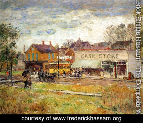 Frederick Childe Hassam - End of the Trolley Line, Oak Park, Illinois