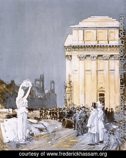 Frederick Childe Hassam - Scene at the World's Columbian Exposition, Chicago, Illinois
