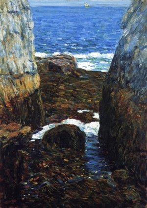 Frederick Childe Hassam - The North Gorge, Appledore, Isles of Shoals