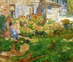 Frederick Childe Hassam - A Fisherman's Cottage