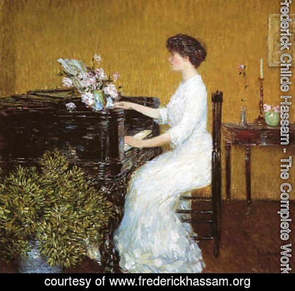 Frederick Childe Hassam - At the Piano