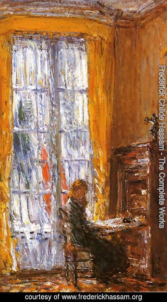 Frederick Childe Hassam - At the Writing Desk