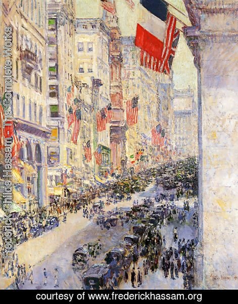 Frederick Childe Hassam - Up the Avenue from Thirty-Fourth Street, 1917