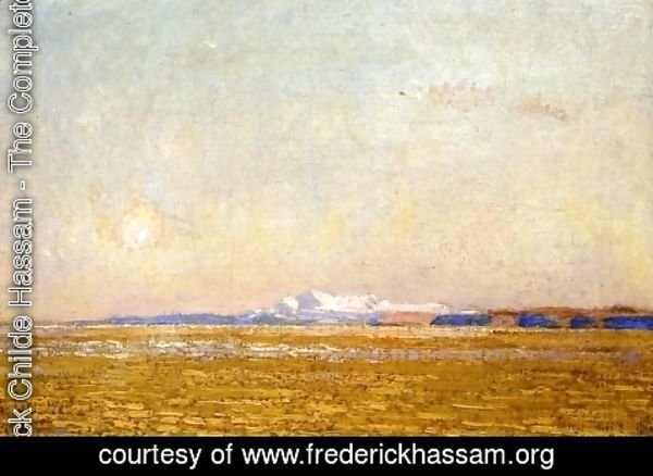 Frederick Childe Hassam - Moonrise at Sunset, Harney Desert