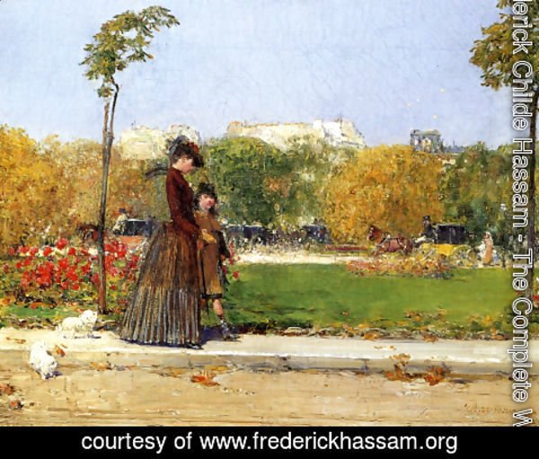 Frederick Childe Hassam - In the Park, Paris