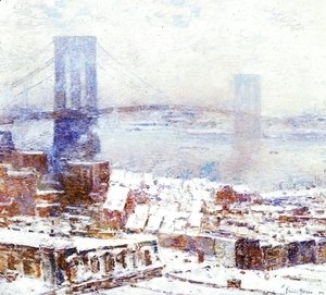 Brooklyn Bridge in Winter