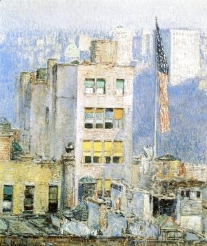 Frederick Childe Hassam - The Flag, Fifth Avenue
