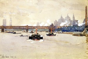 Frederick Childe Hassam - View of the Thames