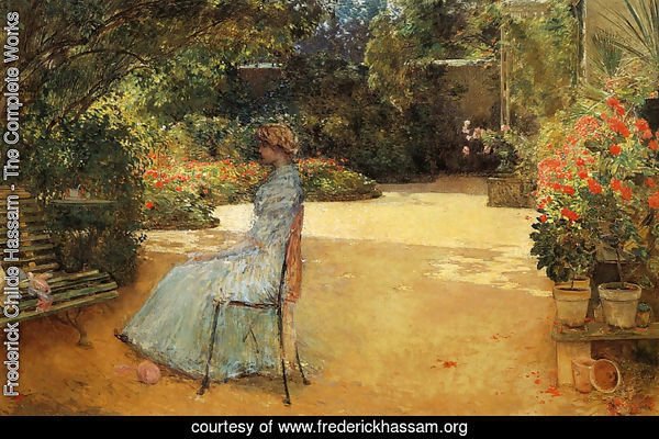 The Artist's Wife in a Garden, Villiers-le-Bel