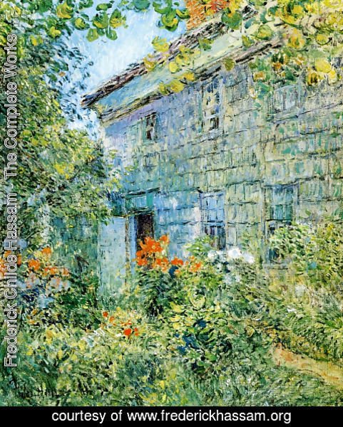 Frederick Childe Hassam - Old House and Garden, East Hampton