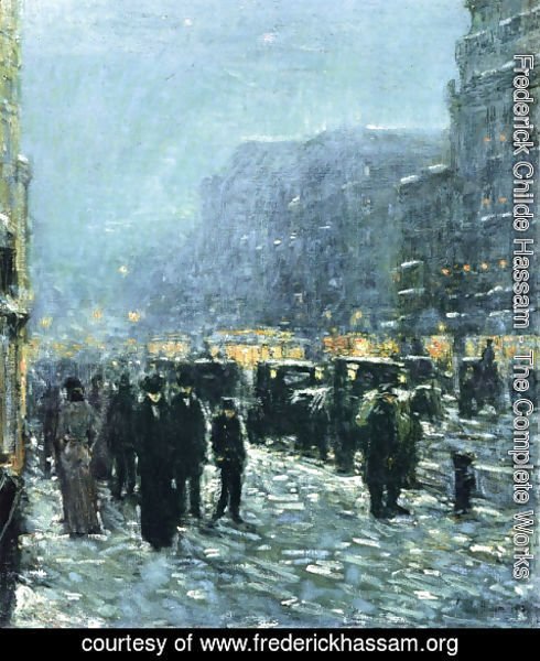 Frederick Childe Hassam - Broadway and 42nd Street