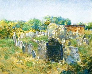 Frederick Childe Hassam - Colonial Graveyard at Lexington