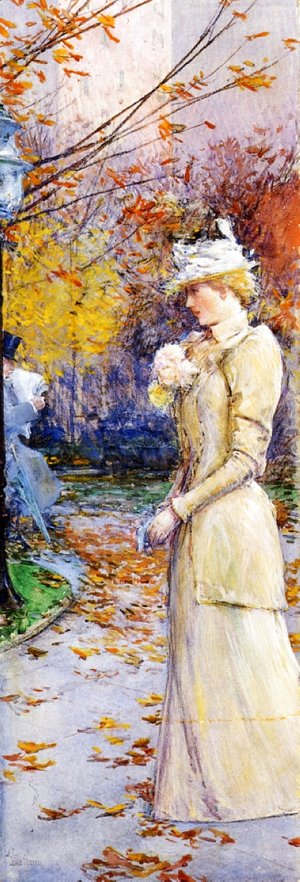 Frederick Childe Hassam - Indian Summer in Madison Square