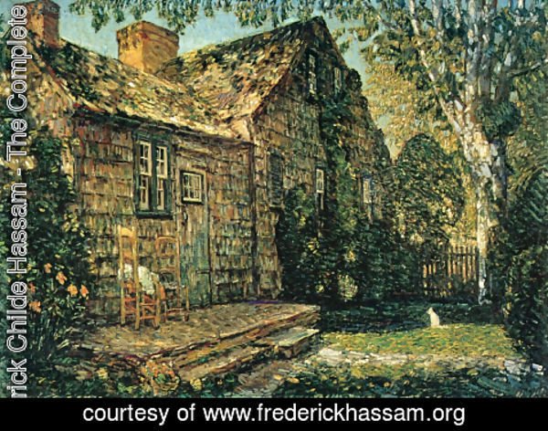 Frederick Childe Hassam - Little Old Cottage, Egypt Lane, East Hampton