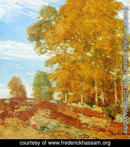 Frederick Childe Hassam - Autumn Hilltop, New England