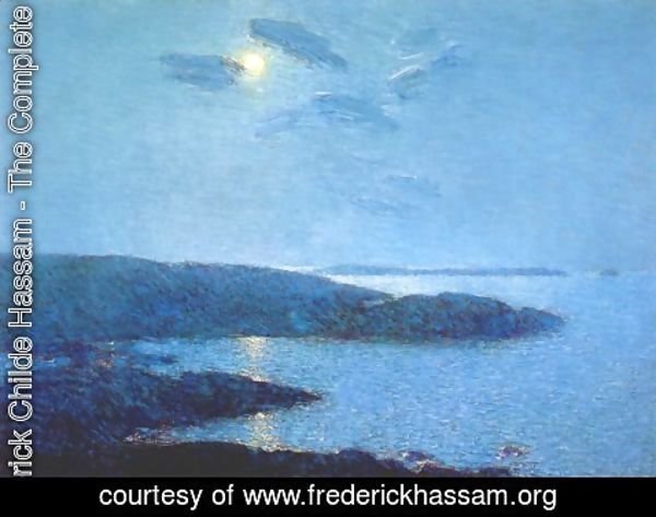 Frederick Childe Hassam - Moonlight Scene