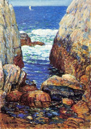 Frederick Childe Hassam - Sea and Rocks, Appledore, Isles of Shoals