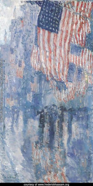 The Avenue In The Rain 1917