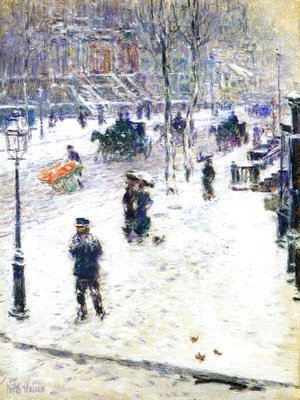 Frederick Childe Hassam - Fifth Avenue in Winter1