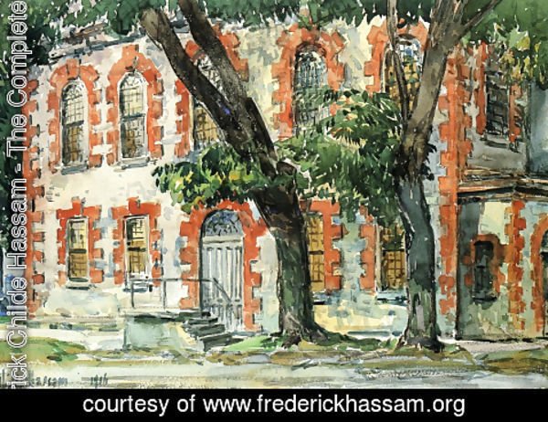 Frederick Childe Hassam - Old Dutch Building, Fishkill, New York