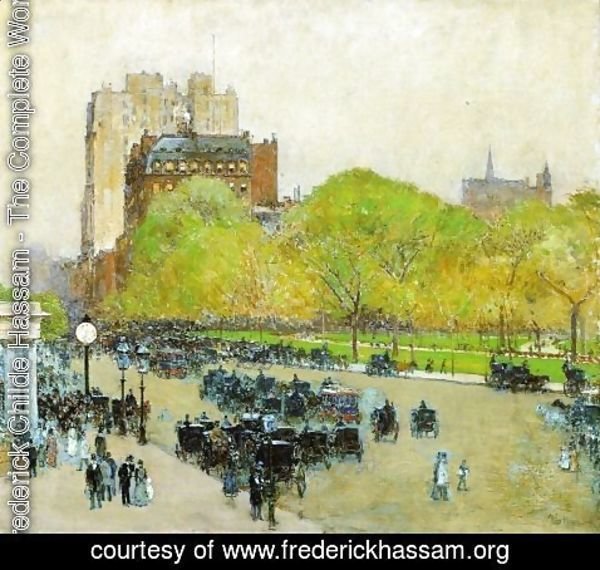 Frederick Childe Hassam - Spring Morning in the Heart of the City (also known as Madison Square, New York)