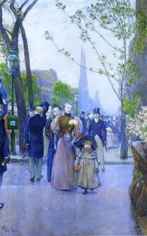Frederick Childe Hassam - Sunday on Fifth Avenue (also known as Fifth Avenue, Church Parade)