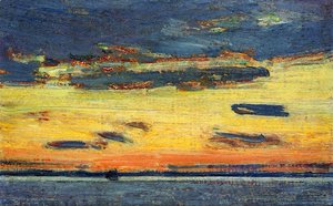 Frederick Childe Hassam - Sunset on the Sea
