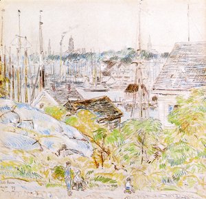 Frederick Childe Hassam - The Harbor of a Thousand Masts, Gloucester