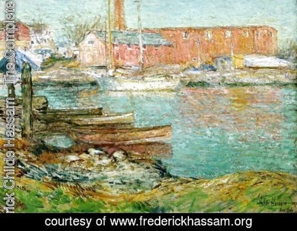 Frederick Childe Hassam - The Red Mill, Cos Cob