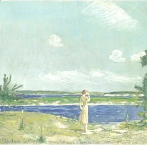 Frederick Childe Hassam - Woman Looking At The Sea
