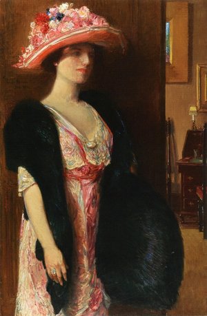 Fire Opals (Lady In Furs Portrait Of Mrs. Searle)