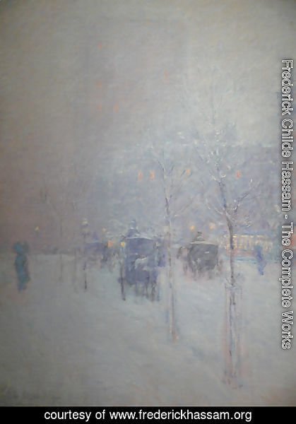 Frederick Childe Hassam - New York, Late Afternoon, Winter