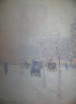 Frederick Childe Hassam - New York, Late Afternoon, Winter
