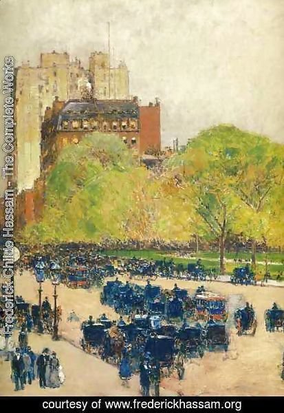 Frederick Childe Hassam - Spring Morning in the Heart of the City (aka Madison Square, New York)
