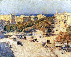 Frederick Childe Hassam - View of the Paseo del Prado