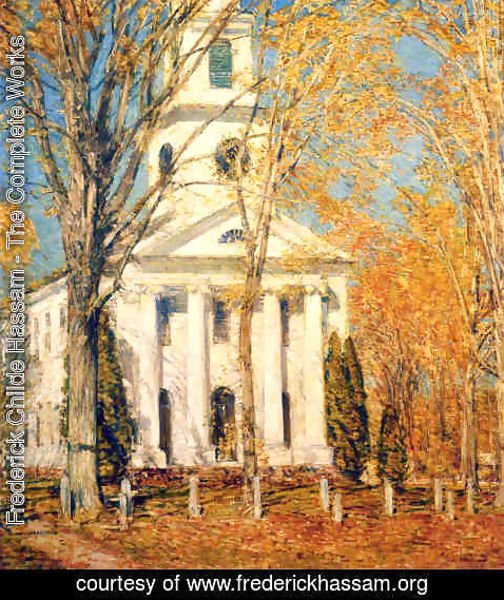 Frederick Childe Hassam - Church at Old Lyme