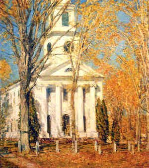 Frederick Childe Hassam - Church at Old Lyme