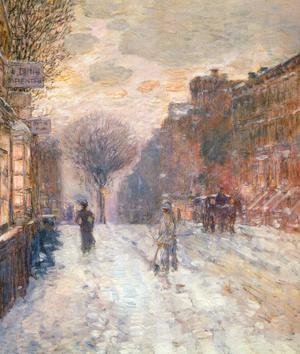 Frederick Childe Hassam - Early Evening, After Snowfall