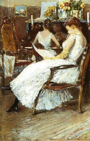 Frederick Childe Hassam - Mrs. Hassam and Her Sister