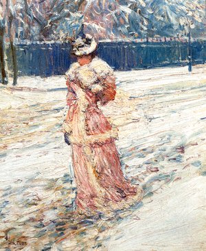 Frederick Childe Hassam - Lady in Pink