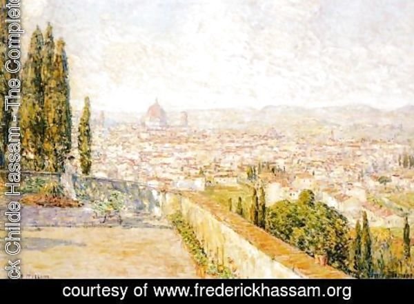 Frederick Childe Hassam - View of Florence from San Miniato