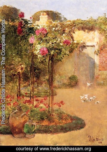 Frederick Childe Hassam - The Rose Garden