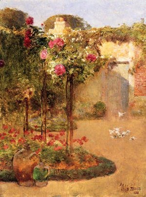 Frederick Childe Hassam - The Rose Garden