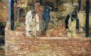 Frederick Childe Hassam - The Bricklayers