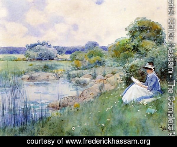 Frederick Childe Hassam - Woman Reading