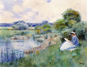 Frederick Childe Hassam - Woman Reading